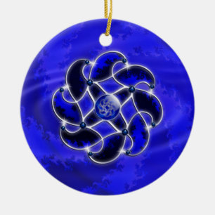 Ornamento De Cerâmica Blue As the Sea Ornament