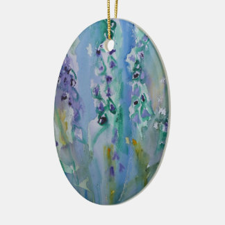 Ornamento De Cerâmica Bluebell impressionista na moda à moda do © P