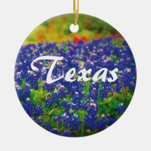 Ornamento De Cerâmica Bluebonnets de Texas