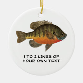 Ornamento De Cerâmica Bluegill Personalizado, Bream