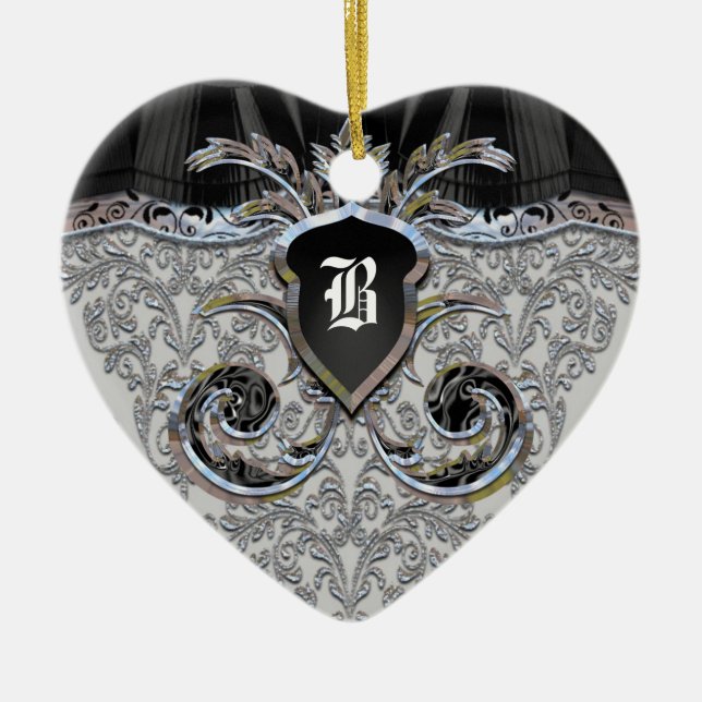 Ornamento De Cerâmica Blumenmaske Victorian (Frente)