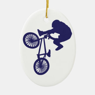 Ornamento De Cerâmica BMX Biker