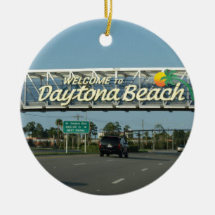 Ornamento De Cerâmica Boa vinda a Daytona Beach