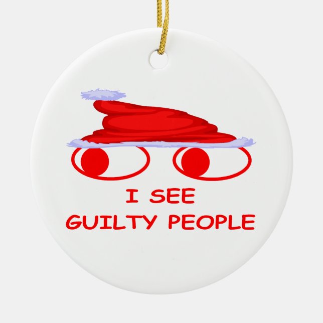 Ornamento De Cerâmica Bobina do Natal (Frente)