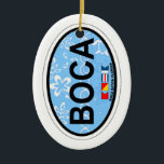 Ornamento De Cerâmica Boca Raton - projeto oval<br><div class="desc">Boca Raton - design oval.</div>