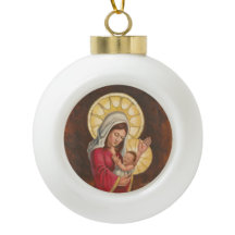 Adorno de Natal Mãe e Menino
