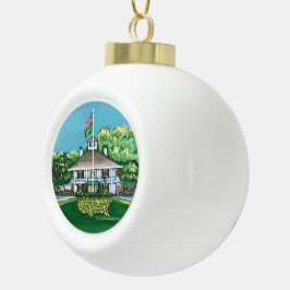 Ornamento De Cerâmica Bola Augusta Clubhouse Ornament