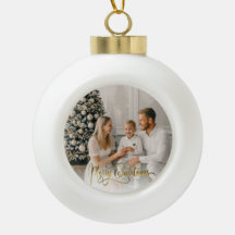 Cartão com fotos de Natal Elegante