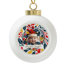 Coroa tricolor do primeiro Natal do bebê