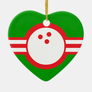 Ornamento De Cerâmica bola de boliche: estrela