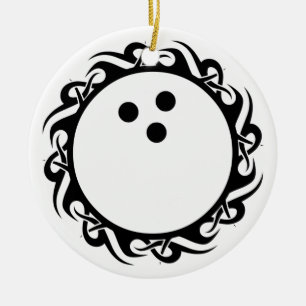 Ornamento De Cerâmica bola de boliche tribal