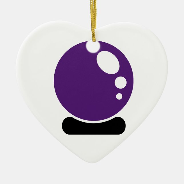 Ornamento De Cerâmica Bola de cristal mágico (Frente)