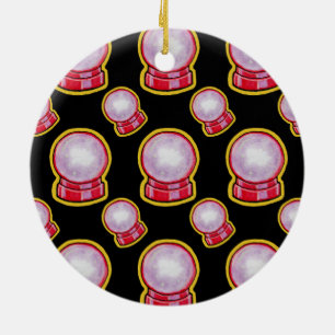 Ornamento De Cerâmica Bola de Cristal Pastel