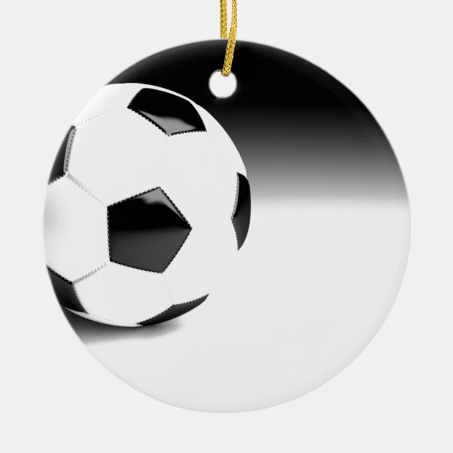Ornamento De Cerâmica Bola de futebol (Frente)