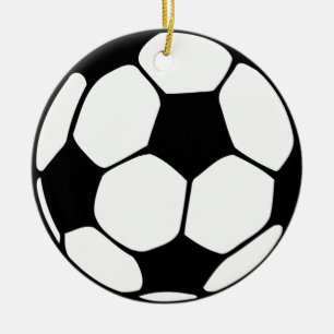 Ornamento De Cerâmica bola de futebol