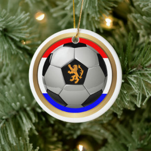 Ornamento De Cerâmica Bola de Futebol Esportes Holanda