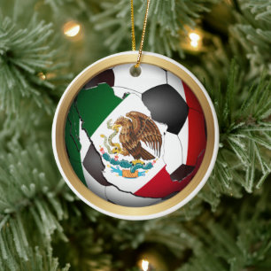 Ornamento De Cerâmica Bola de Futebol Esportes México