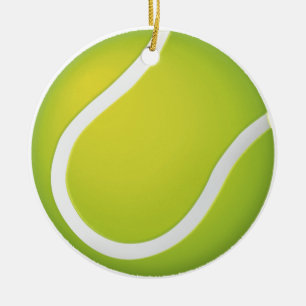 Ornamento De Cerâmica Bola de tênis do aficionado desportivo