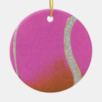 Bola de Tênis rosa moderna com linha de cintilação