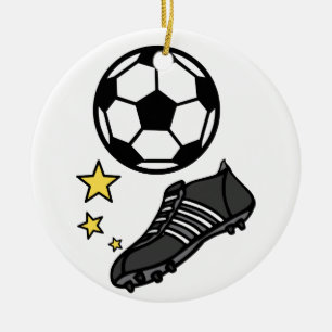 Ornamento De Cerâmica Bola e Calçados