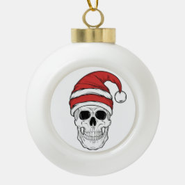 Ornamento De Cerâmica Bola Feliz Natal
