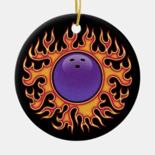 Ornamento De Cerâmica Bola-o-Fogo da boliche