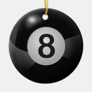 Ornamento De Cerâmica Bola oito