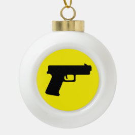 Ornamento De Cerâmica Bola Ornament Snowflake