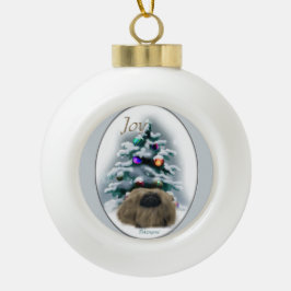 Ornamento De Cerâmica Bola Pekingese Christmas
