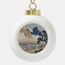 Trás da montanha Fuji do rio Minobu Hokusai