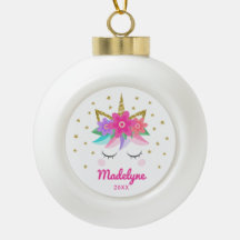 Unicorn Pink Flowers Stars Nome Personalizado