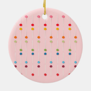 Ornamento De Cerâmica Bolachas Lollypop Arco