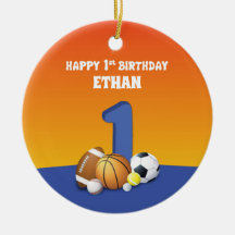 Bolas de Esportes de Menino de Nome Personalizado