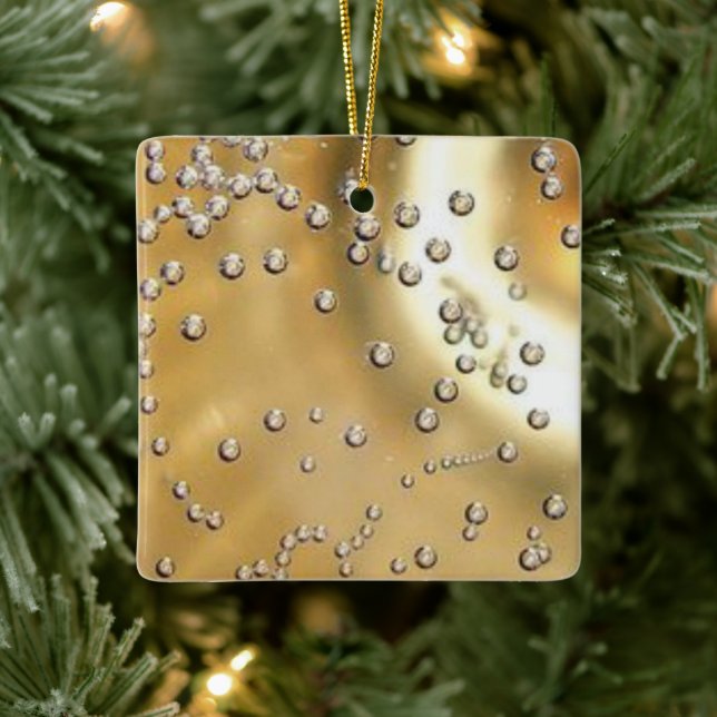 Ornamento De Cerâmica Bolhas de champanhe 2 (Árvore)