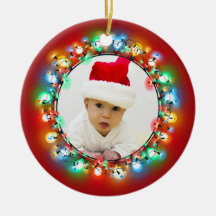 Bolhas de Natal com Fundo Vermelho