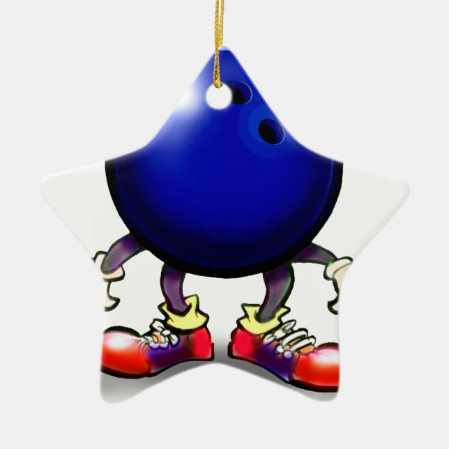 Ornamento De Cerâmica Boliche (Frente)