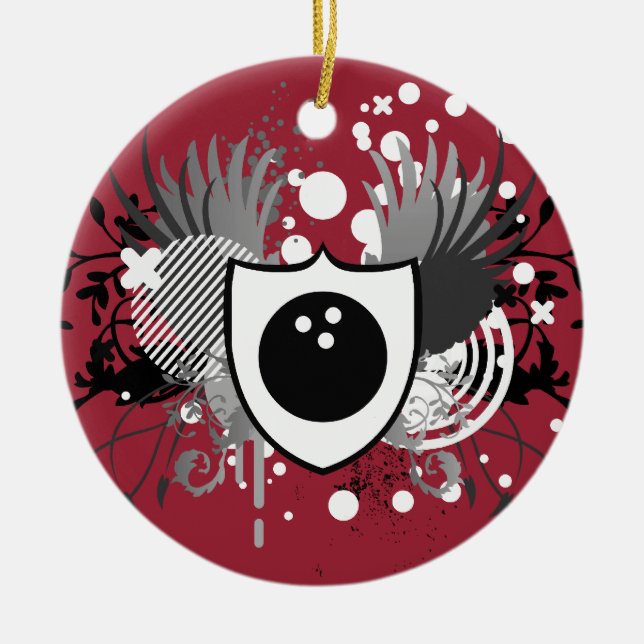 Ornamento De Cerâmica boliche hi-fi (Frente)