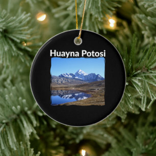 Ornamento De Cerâmica Bolívia Huayna Potosi Mountain - Andes Art
