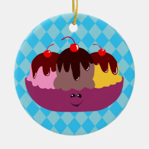 Ornamento De Cerâmica Bolsa de Sorvete