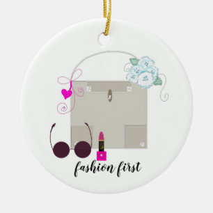 Ornamento De Cerâmica Bolsa e Acessórios Fashionista