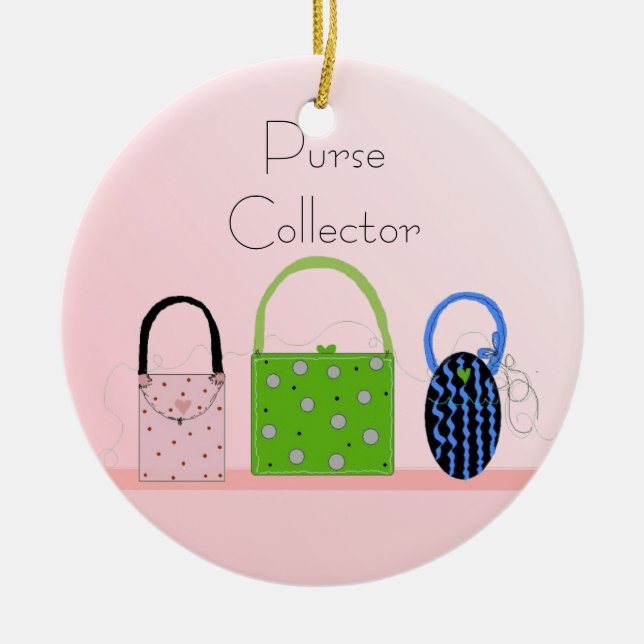 Ornamento De Cerâmica Bolsas (Frente)