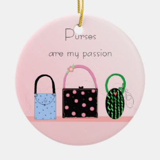 Ornamento De Cerâmica Bolsas São Minha Paixão