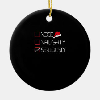 Ornamento De Cerâmica Bom Mal Seriamente Natal Estilo Moderno