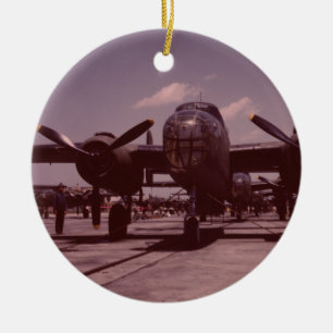 Ornamento De Cerâmica Bombardeiro B-25