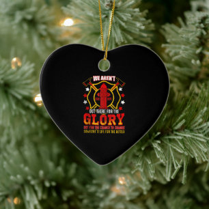 Ornamento De Cerâmica Bombeiro Americano Flag Red Line US Bombeiro Pai