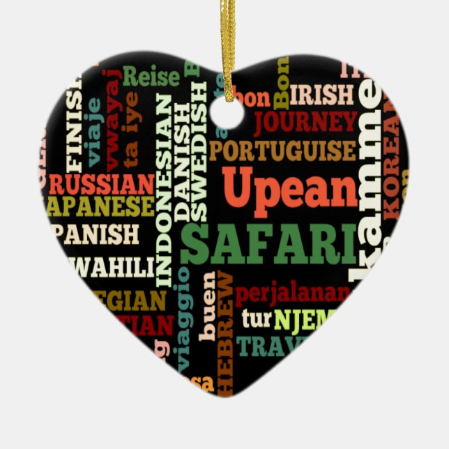 Ornamento De Cerâmica Bon Irish Safari Hapanese Voyage (Frente)