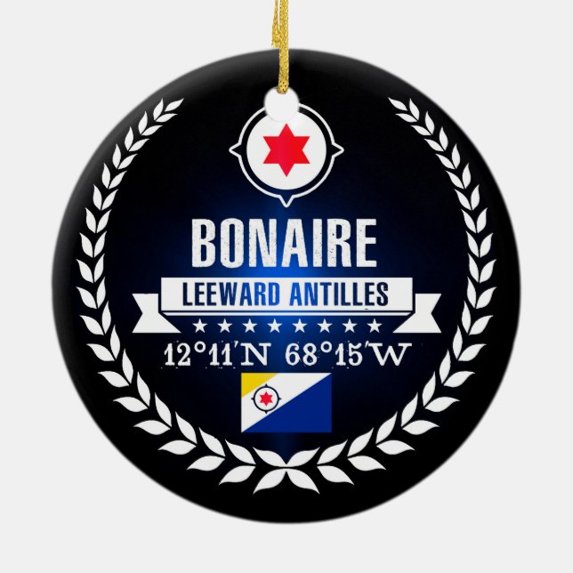Ornamento De Cerâmica Bonaire (Traseira)