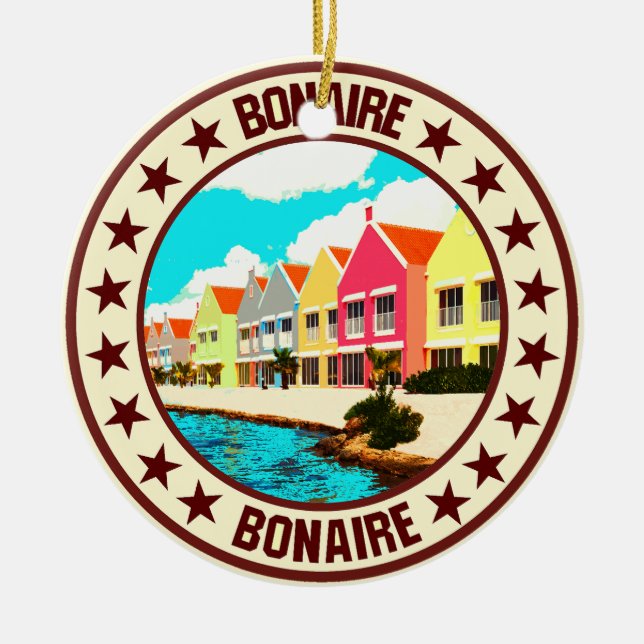 Ornamento De Cerâmica Bonaire (Frente)