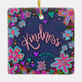 Ornamento De Cerâmica Bondade Floral Bonito Inspirividade Cardíaca