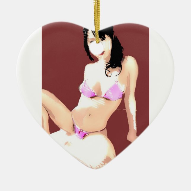 Ornamento De Cerâmica Boneca viva 5 (Frente)